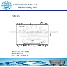 Kühler für TOYOTA HIGHLANDER 01-05 Aluminium 1640028240 Hersteller und Direktverkauf